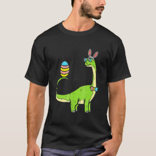 Camiseta Brontosaurus Bunny Ears Egg Easter Day Cute Dinosa