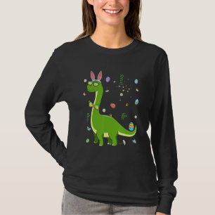 Camiseta Brontosaurus Bunny Ears Egg Easter Day Dinosaur Di
