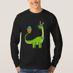 Camiseta Brontosaurus Bunny Ears Egg Easter Day Dinosaur Di