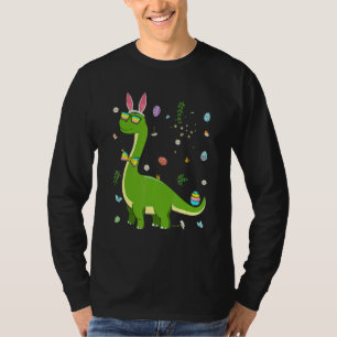 Camiseta Brontosaurus Bunny Ears Egg Easter Day Dinosaur Di