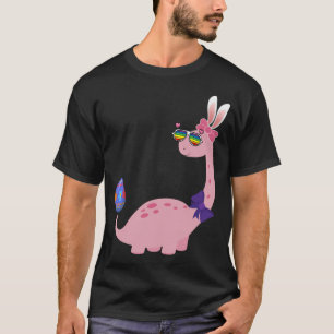Camiseta Brontosaurus Bunny Ears Egg Easter Day Dinosaur Di