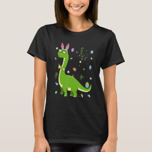 Camiseta Brontosaurus Bunny Ears Egg Easter Day Dinosaur Di