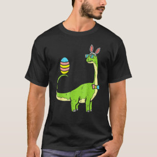 Camiseta Brontosaurus Bunny Ears Egg Easter Day Dinosaur Di