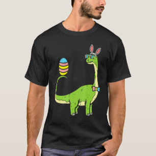 Camiseta Brontosaurus Bunny Ears Egg Easter Day Dinosaur Di