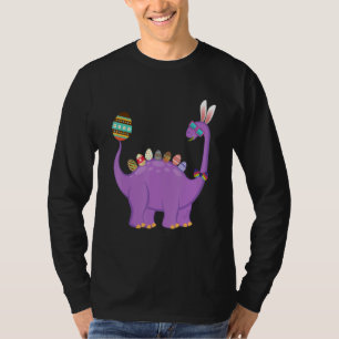Camiseta Brontosaurus Bunny Ears Egg Easter Day Dinosaur Di