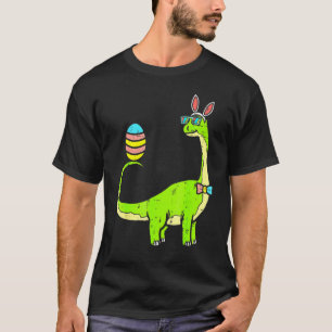 Camiseta Brontosaurus Bunny Ears Egg Easter Day Dinosaur Di