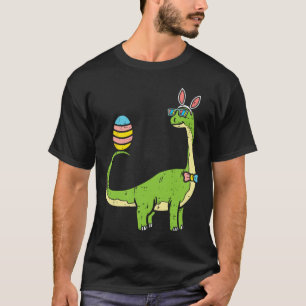 Camiseta Brontosaurus Orejas de Conejo Huevo Día de Pascua 