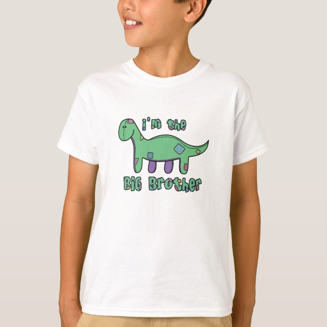 Camiseta Brontosaurus Soy el Gran Hermano TShirt (Anverso)