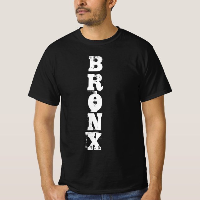 Camiseta Bronx Retro Classic Nyc New York City Black Value (Anverso)