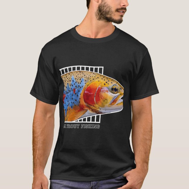 Camiseta Brook Trout Fishing Colorful Gift (Anverso)