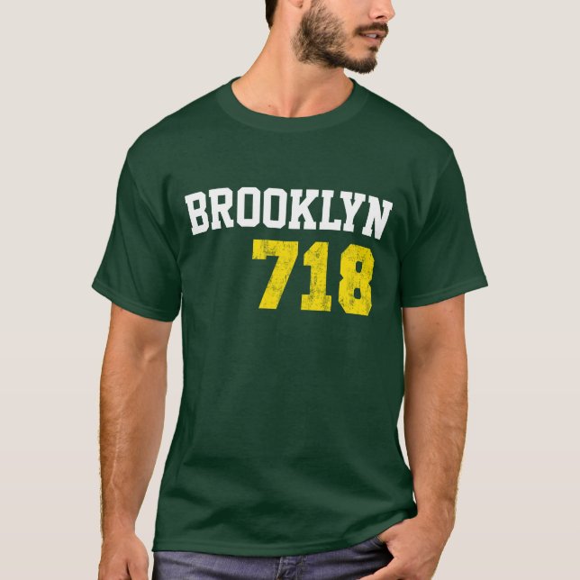 Camiseta Brooklyn 718 (Anverso)