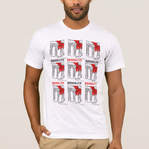 Camiseta Brooklyn Bridge Bow NYC New York City Bklyn Tee
