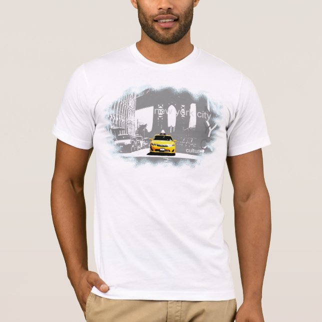 Camiseta Brooklyn Bridge Yellow Taxi New York City Nyc (Anverso)