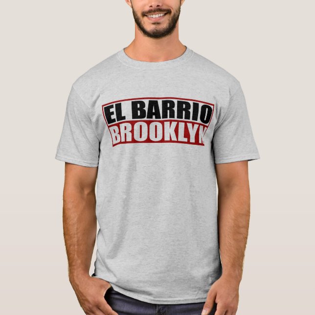 Camiseta Brooklyn "camisa del logotipo del barrio hispano (Anverso)