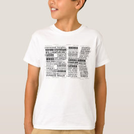 Camiseta Brooklyn New York City, BK Word Art