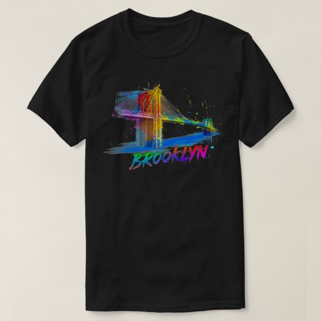 Camiseta Brooklyn New York Donde Mi Historia Comienza A Cut (Diseño del anverso)