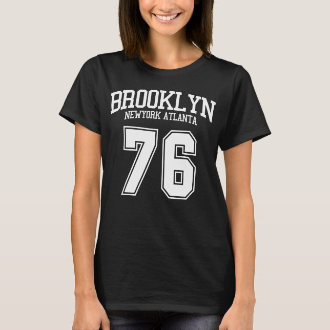 CAMISETA BROOKLYN NUEVA YORK ATLANTA 1976 (Anverso)