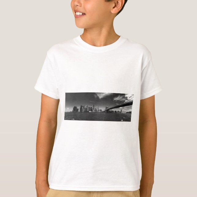 Camiseta Brooklyn Panorámico Black White (Anverso)