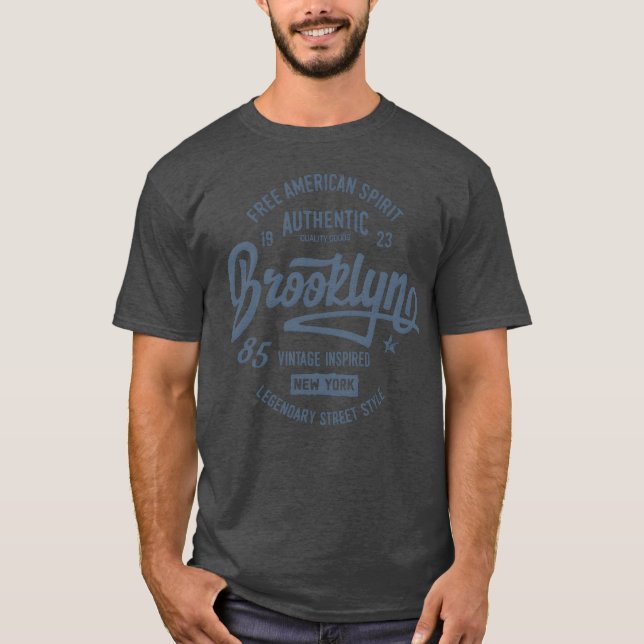 Camiseta brooklyn vintage authentic girl (Anverso)