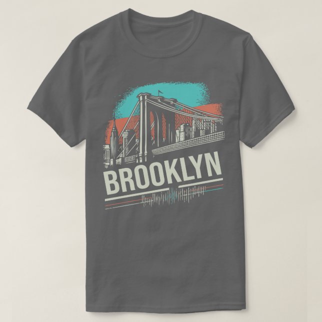 Camiseta Brooklyn Vintage Design (Diseño del anverso)