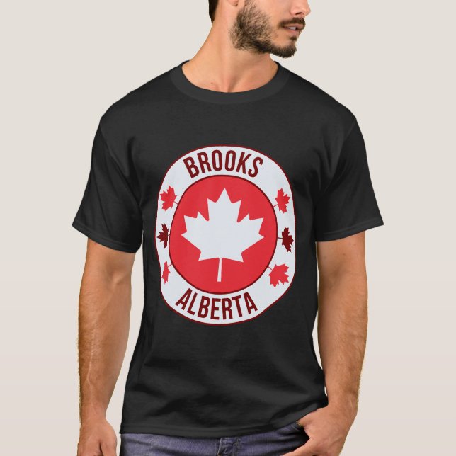Camiseta Brooks, Canada City T-Shirt | Travel & Hometown Pr (Anverso)