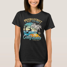 Camiseta Brooks Street Beach Surfing Camp Surfing Californi