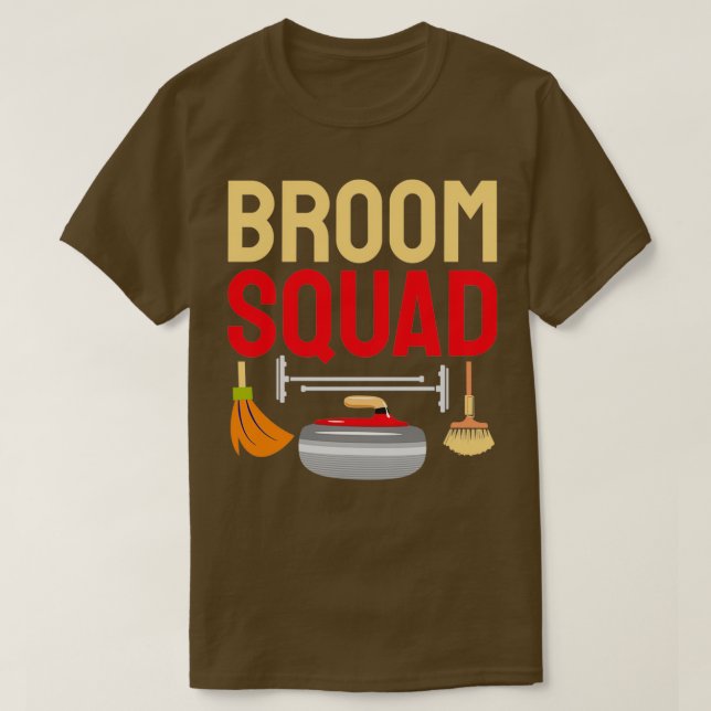 Camiseta Broom Squad Funny Curling Player (Diseño del anverso)