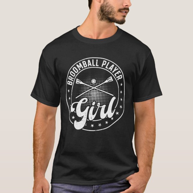 Camiseta Broomball Sport Broomball Player Girl boy (Anverso)