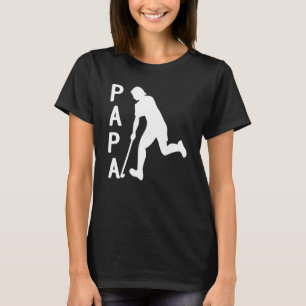 Camiseta Broomball Sports Player Dad Broomball Papa
