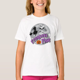 Camiseta Broomstick de travesía frecuente de Halloween para