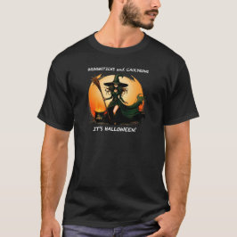 Camiseta Broomsticks y calderos... es Halloween.