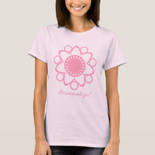 Camiseta Brosting con Tee de Adultos con Flores de Vida, Ro