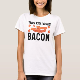 Camiseta Brote de Bacon Art De Guay Para Niños Cerdo Tiras