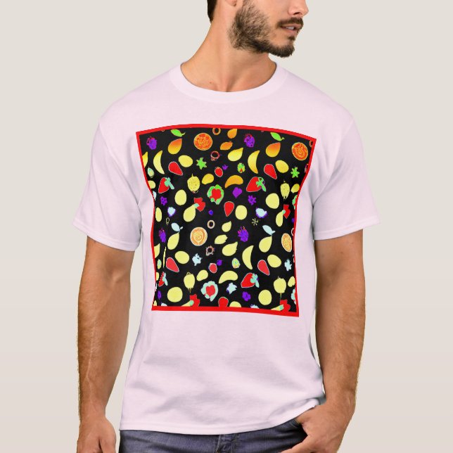 Camiseta Brote de frutas tropicales neonesas (Anverso)