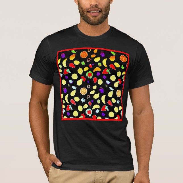 Camiseta Brote de frutas tropicales neonesas (Anverso)