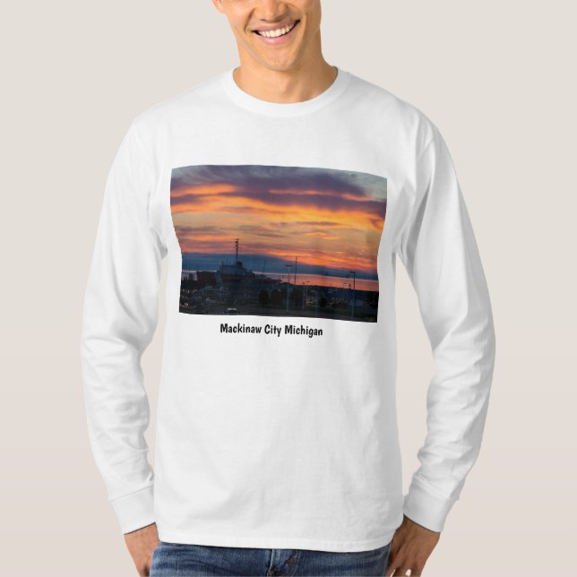 Camiseta Brote matutino sobre Mackinaw (Anverso)