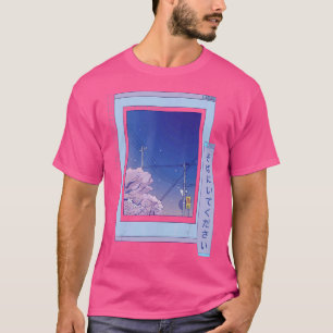 Camiseta Brotes de flores de cerezo en la ciudad nocturna j