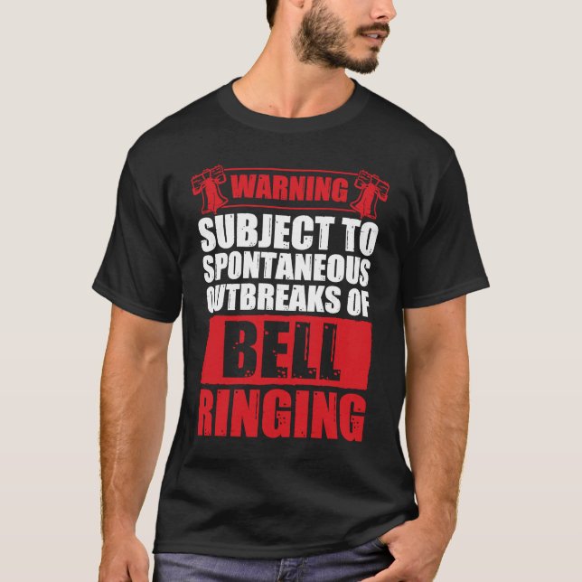 Camiseta Brotes espontáneos divertidos de campanas sonando  (Anverso)