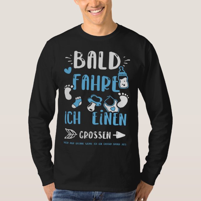 Camiseta Brother Bald Fahre Ich Einen Großen Bagger Aber  B (Anverso)