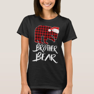 Camiseta Brother Bear Buffalo Red Plaid Santa Navidades Paj