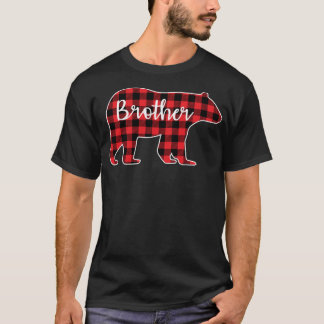 Camiseta Brother Bear Red Plaid Design Family Mating Chris