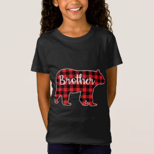 Camiseta Brother Bear Red Plaid Design Family Mating Chris