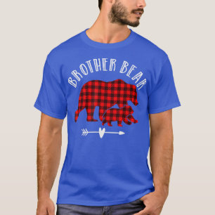 Camiseta Brother Bear Red Plaid Shirt Red Plaid Bear Family