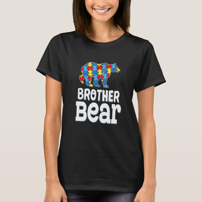 Camiseta Brother Bear World Autism Awareness Day (Día de la (Anverso)
