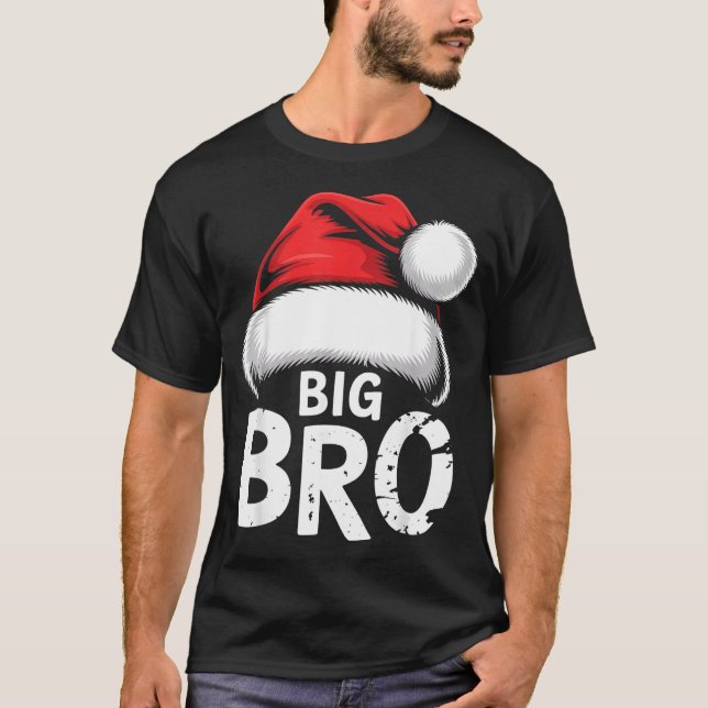 Camiseta Brother Big Christmas Santa Family Matching Pajama (Anverso)