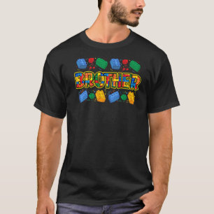 Camiseta Brother Brick Builder Boy Master Builder Blocks Bu