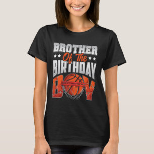 Camiseta Brother Bysketbyll Birthday Boy Family Byller B-da