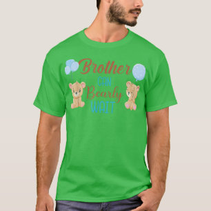 Camiseta Brother Can Bearly Wait Bear Gender Neutral Boy Ba