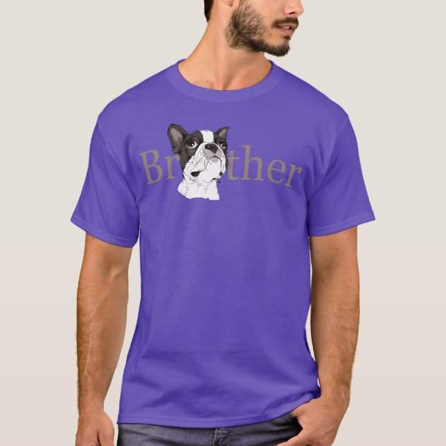 Camiseta Brother Dog divertido retro (Anverso)