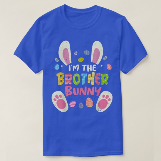 Camiseta Brother Easter Matching Family Party Bunny Face Co (Diseño del anverso)